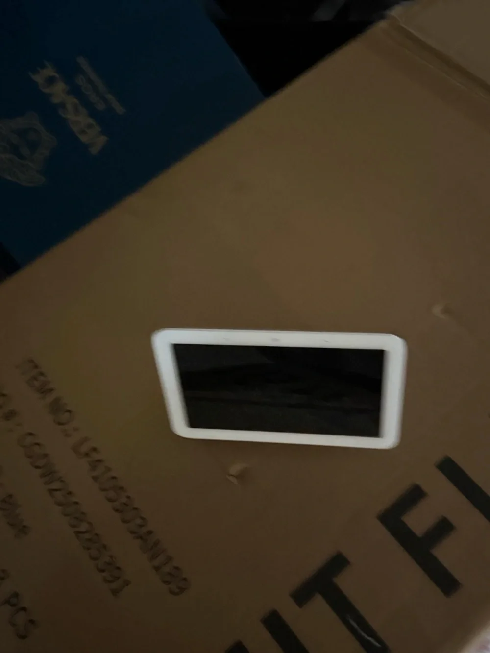 google Nest Hub smart display in white and light gray
